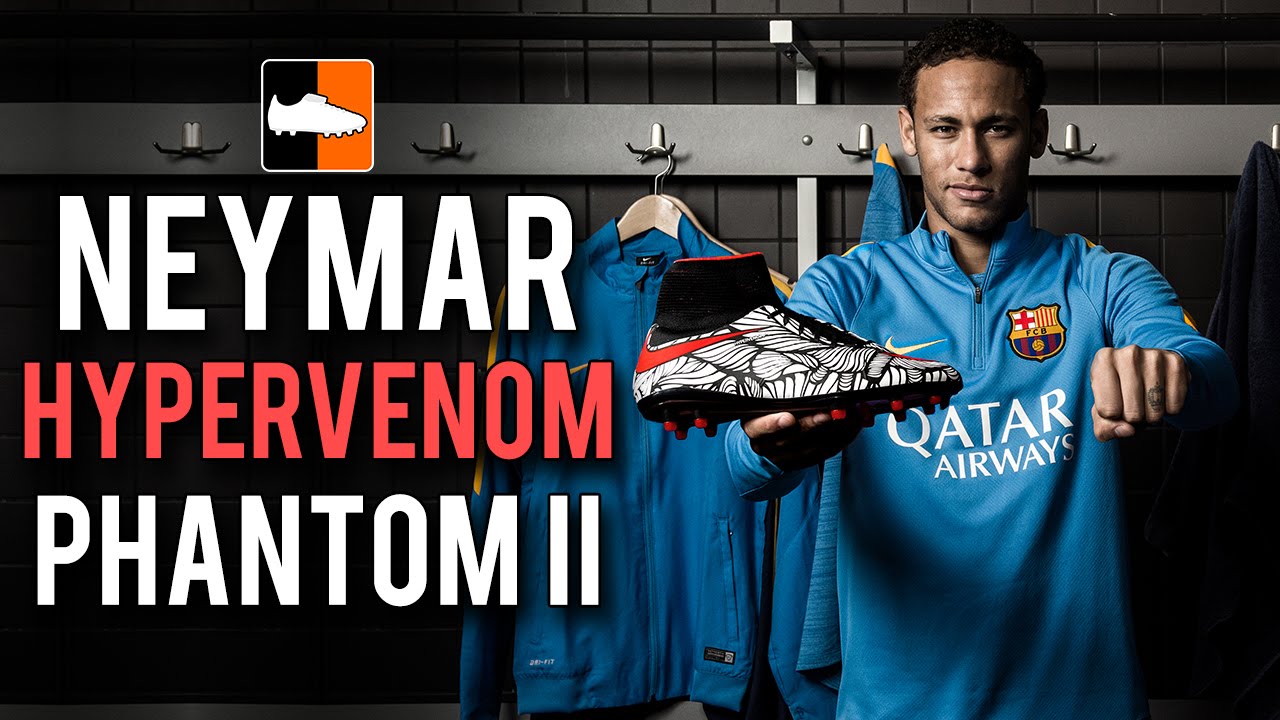 Neymar Jr's Nike Hypervenom Phantom II Ousadia Alegria - YouTube