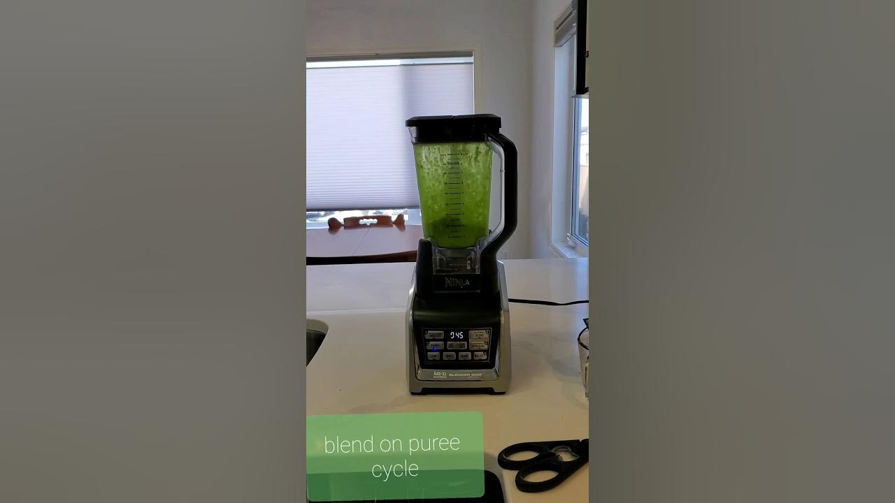 Juicing Wheatgrass In A Ninja Blender YouTube