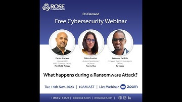 What happens during a ransomware attack? - Cybersecurity Webinar recording 14-Nov-2023