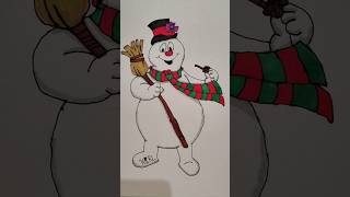 Frosty the snowman #Christmas#Jesus#Frosty#art#snow