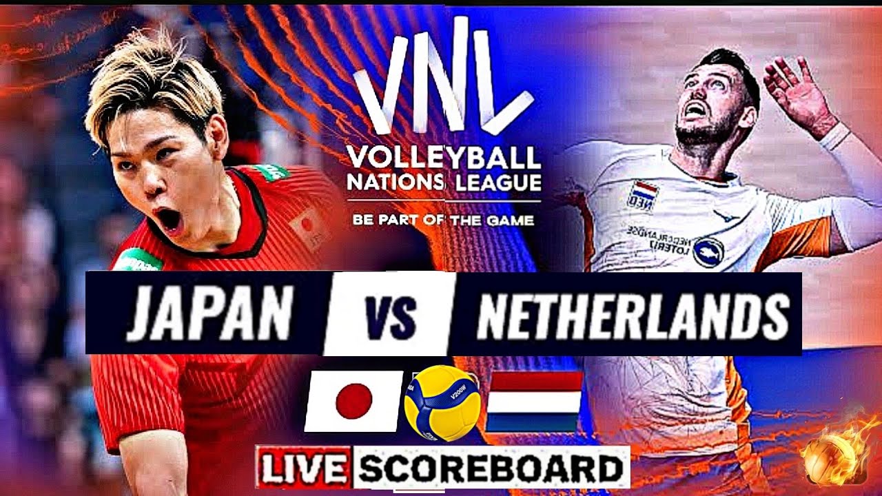 JAPAN vs NETHERLANDS Live Score Update Today Match VNL 2023 FIVB MENS VOLLEYBALL NATIONS LEAGUE
