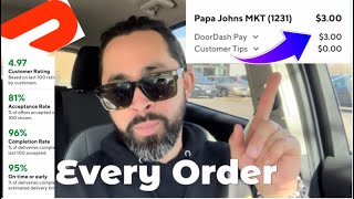 Every DoorDash Order I Accepted this Week: How Much Money As A Part Time Dasher