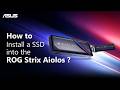 How to install SSD into ROG Strix Aiolos SSD Enclosure? | ASUS SUPPORT