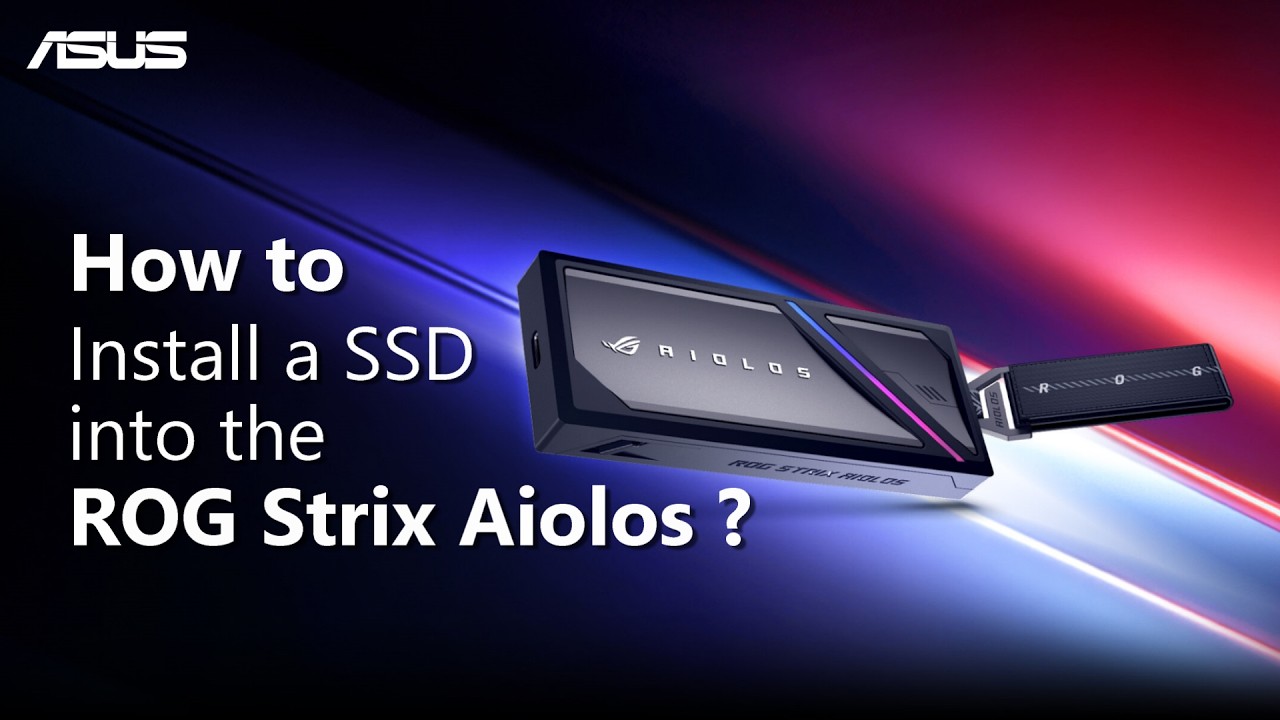 How to install SSD into ROG Strix Aiolos SSD Enclosure? | ASUS SUPPORT ...