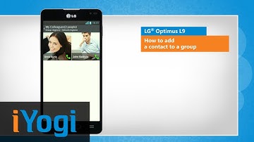 How to add a contact to a group in LG® Optimus L9