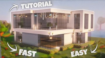 Minecraft Modern Mansion Tutorial 2025 | Step by Step Build Guide 