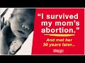 I survived my mom’s abortion & met her 30 years later