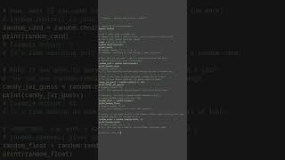 random module basics #python #showcase