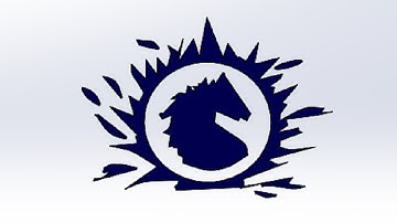 SolidWorks Tutorial I Convert image to sketch using Autotrace (Bahubali logo)