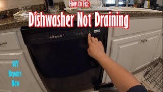 How TO Repair Kenmore Dishwasher Not Draining Not Draining At ALL!  | Model # 665.13429K701