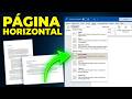 COMO COLOCAR SOMENTE UMA PÁGINA NA HORIZONTAL NO WORD