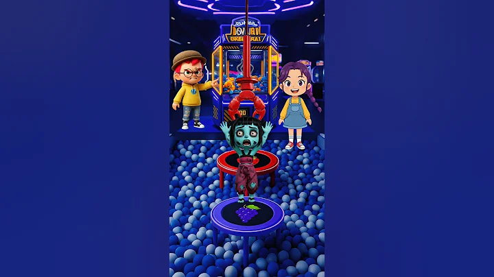 trampoline challenge, zombie zoey failed 😱 #animation #cartoon #funny #kpopdemonhunters