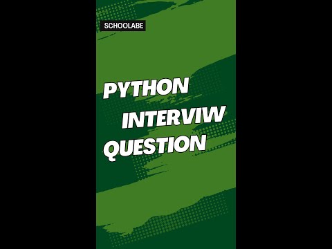 Python Interview Question (Part 1) || Interview Prep By Schoolabe