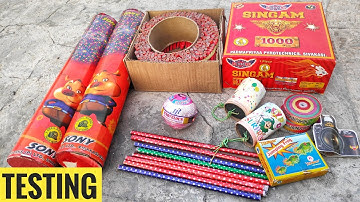 Testing Different types of firecrackers 2019 ||CY