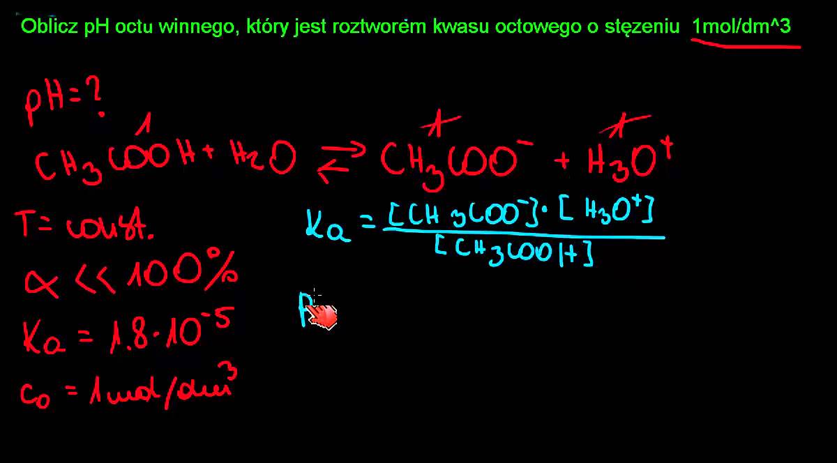 Chemia W Sieci Sprawdzian Z Dysocjacji Kwasow Stała dysocjacji słabych kwasów - zadanie - YouTube