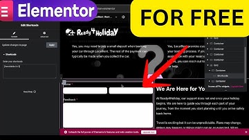 Form Shortcode to a Post/Page in Elementor