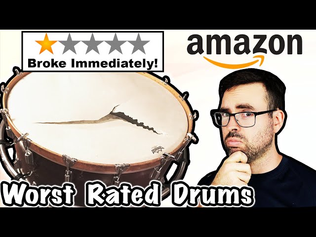 I Bought the WORST Rated Drums on Amazon class=