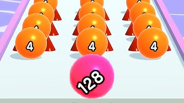 Satisfying Mobile Games 2023 - Ball Run 2048 All Levels Gameplay Walkthrough Android ios max 512B