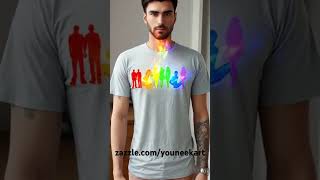 Gay Pride Shirt zazzle.com/youneekart #ZazzleMade #pridetshirts #youneekart #lgbtqia #queerculture