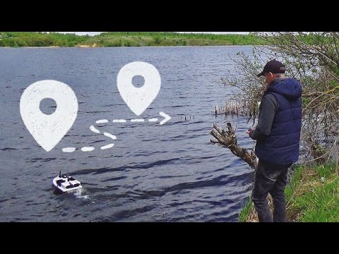 Видео: Дешевый прикормочный кораблик для рыбалки GPS, круиз, автопилот. D19