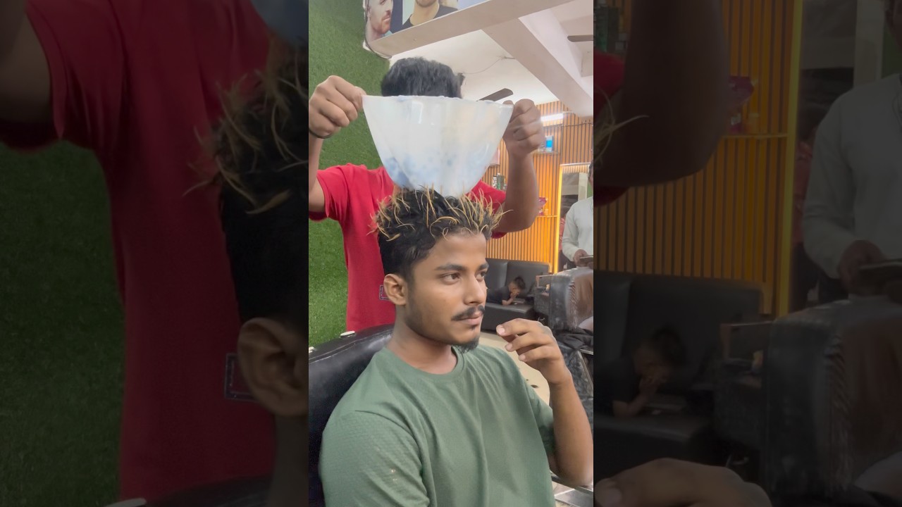 How to global highlight hair colour #viral #hairstyle#trending #haircolor#highlights
