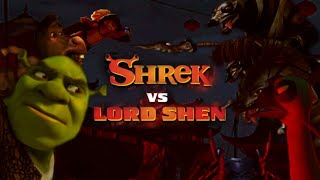 Shrek Vs Lord Shen ( Shrek Vs Kung Fu Panda ) !!Epic Fight!!