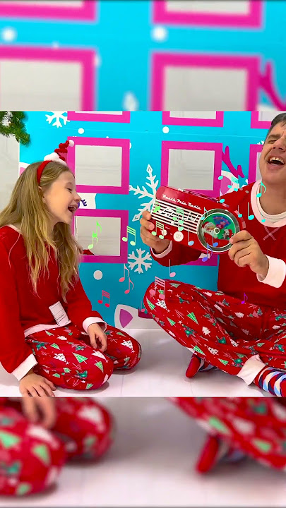 Nastya and dad sing Christmas songs #Shorts