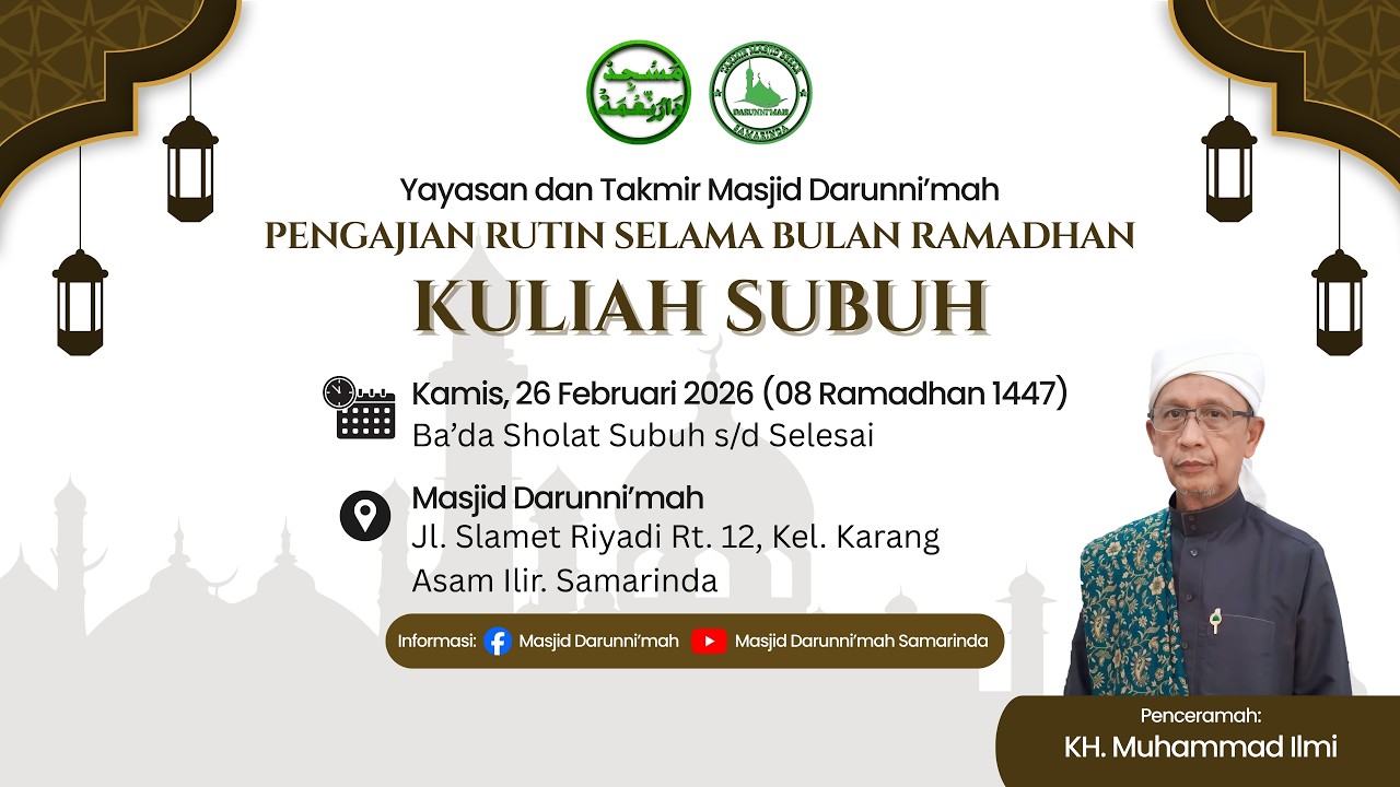 🔴Live Kuliah Subuh Kamis bersama KH. Muhammad Ilmi