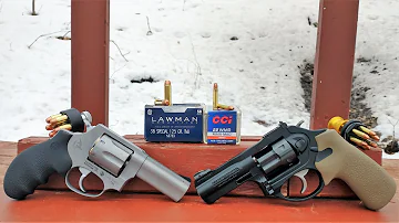 .22 Magnum VS .38 Special - 3" Revolvers - Full Metal Jacket (TMJ) Ballistic Test