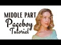 Pin Curl a Vintage Middle Part Pageboy Hairstyle