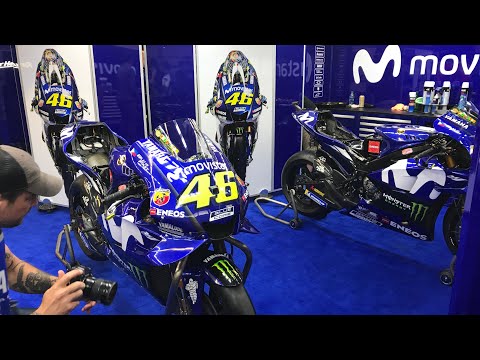 Yamaha MotoGP YZR-M1 Garage Tour - BTS