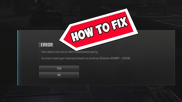How to FIX Call of Duty data is corrupt rank reset error