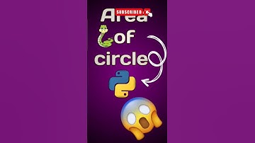 Area of circle by python 🖇️👑💫🐍🤯#pytho #coding #thumbnail #comment #pythonprogramming #python