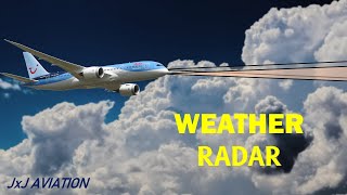 How do Aircraft avoid BAD WEATHER? Airplane's Weather RADAR: Operation, Indications & Functions