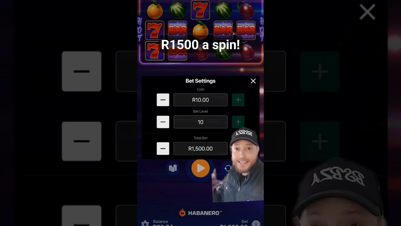 Hot Hot Fruit max bet now R1500 a spin!