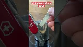 Victorinox Can opener &amp; Knife - Lifehack no. 005 #victorinox #lifehack #shorts