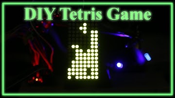 DIY Led matrix Tetris Game 8x16 pixels