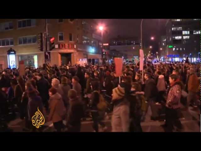 طلاب كيبيك يحتجون على رفع الرسوم الدراسية
