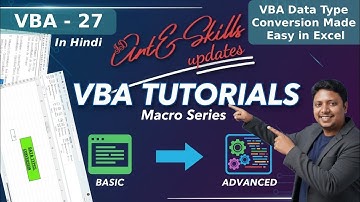 VBA - 27: Data Type Conversion Made Easy | String, Number, Date in Excel | VBA Series | Learn Excel
