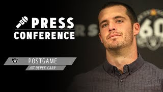 Derek Carr Postgame Presser - 9.15.19 | Raiders