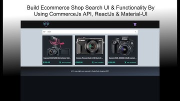 Build an E-commerce Shop Search By Using React.js and Commerce.js
