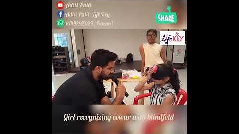 Blindfold colour recognition after Midbrain Activation Workshop