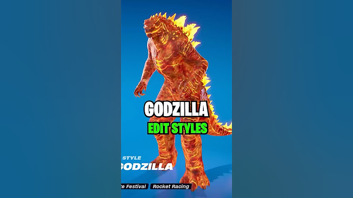 NEW GODZILLA styles in Fortnite! #fortnite #godzilla