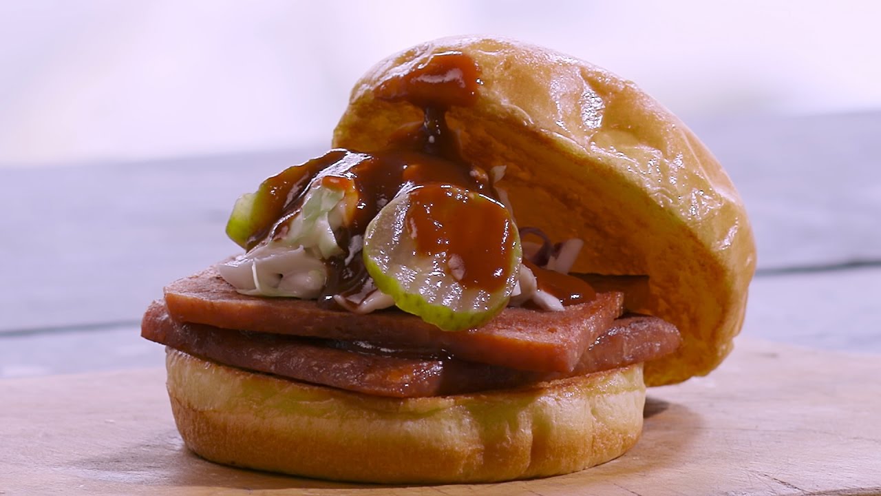 Our homage to the Oklahoma smoked bologna sandwich—made with SPAM YouTube