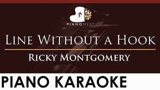 Ricky Montgomery - Line Without a Hook - HIGHER Key (Piano Karaoke Instrumental)