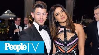 Nick Jonas Poses With Priyanka Chopra & Jokes 'Walking Into Wedding Reception 100047' | PeopleTV
