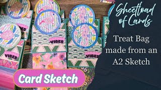 Making a Sheetload of A2 Treat bags  May 2026 Sheetload of cards