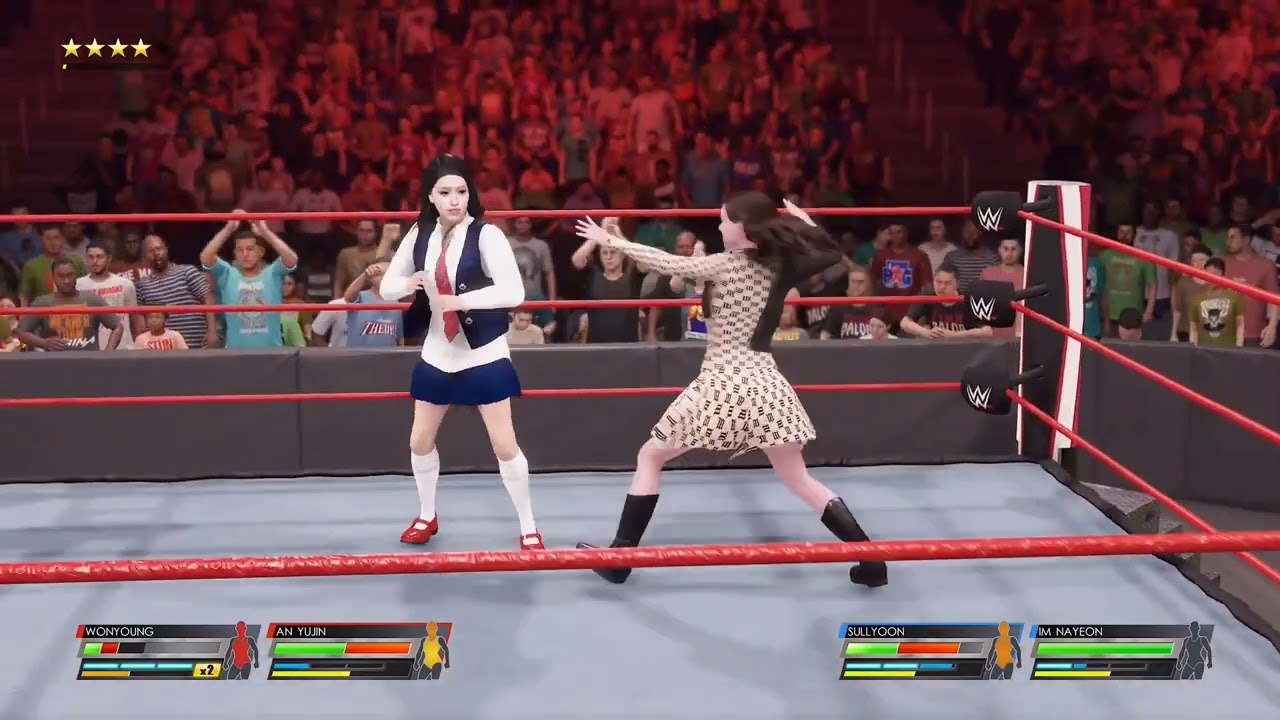 NAYEON AND SULLYOON VS YUJIN AND WONYOUNG | WWE 2K22
