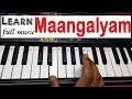 Learn "Mangalyam Wedding" song - Bangalore days on keyboard HD