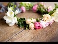 【DIY】100均の材料を使った簡単で可愛いハンドメイド花冠の作り方♡～How to make easy and cute handmade wreath.